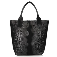 Leather handbag Toscanio 1101 black