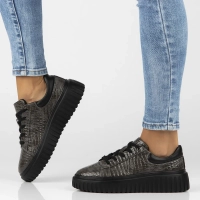 Skórzane sneakersy Filippo DP6766/25 GR szare