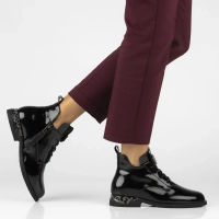 Leather ankle boots Filippo DBT7229/25 BK black