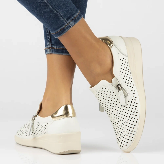 Leather shoes DP6210/24 BE beige