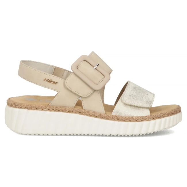 Sandals Rieker 69260-60 beige
