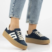 Leather sneakers Filippo DP6744/25 NV navy