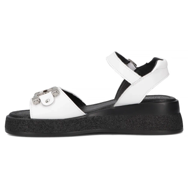 Leather sandals Filippo DS6755/25 WH white