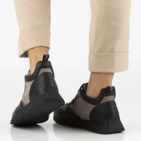 Leather sneakers Filippo DP7406/25 TP BK black