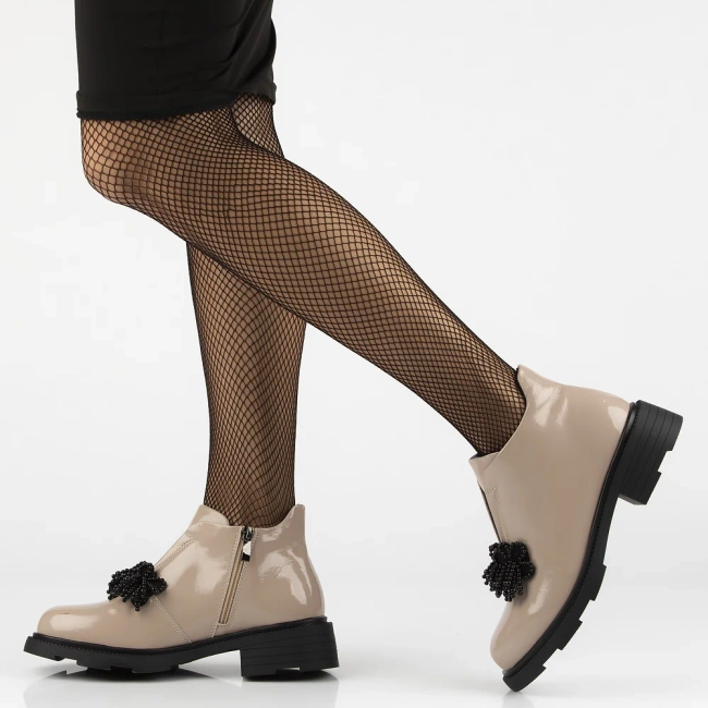 Leather ankle boots Filippo DBT6370/25 BE beige