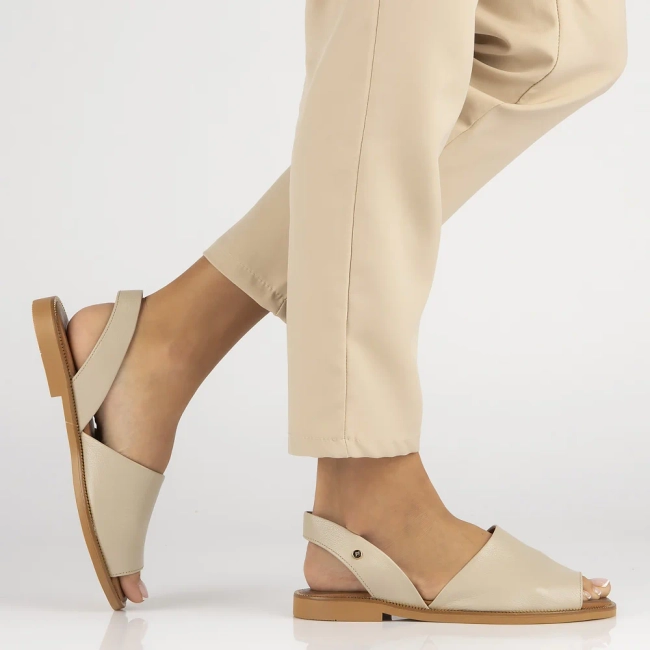 Skórzane sandały Filippo 40327 taupe