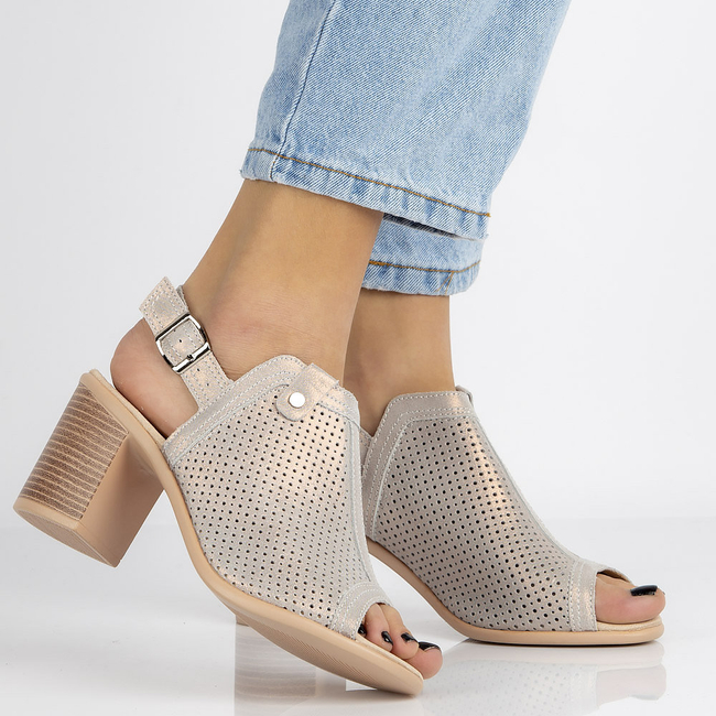 Leather Sandals Filippo DS757/20 GO gold