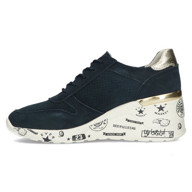 Leather Sneakers Filippo DP3550/22 NV navy