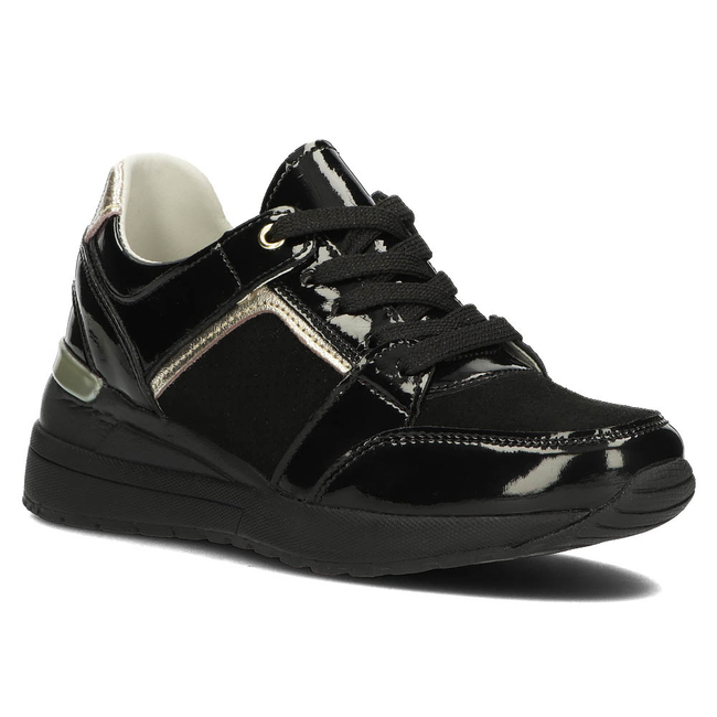 Leather sneakers Filippo DP2003/22 BK BK black