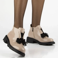 Leather ankle boots Filippo DBT6370/25 BE beige