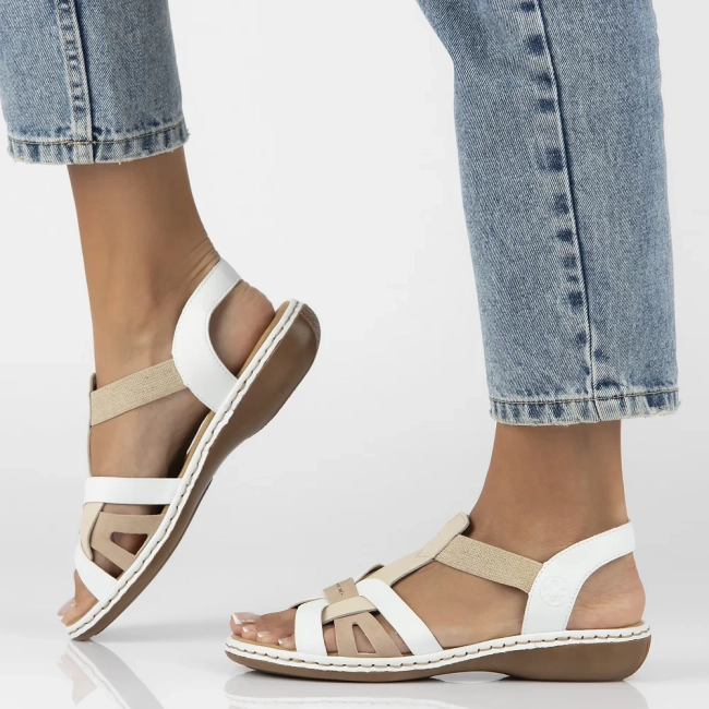 Sandals Rieker 65918-81 white
