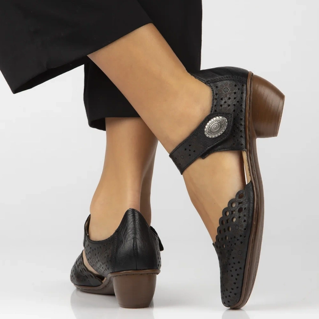 Leather shoes Filippo 43753-00 black