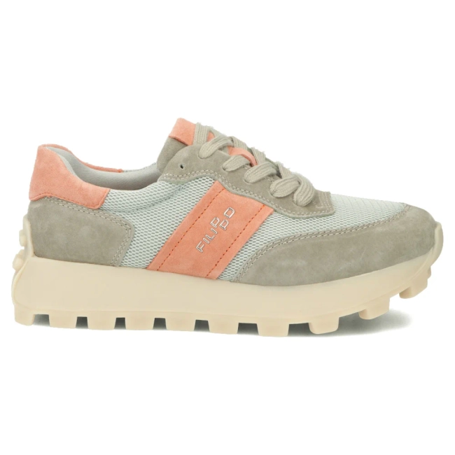 Leather sneakers Filippo DP7561/26 BL OR grey