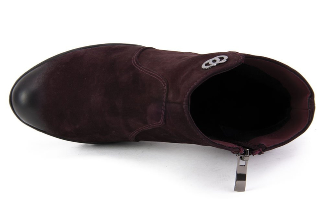 Ankle boots Claudio Rosetti 440/G Plum Nubuk