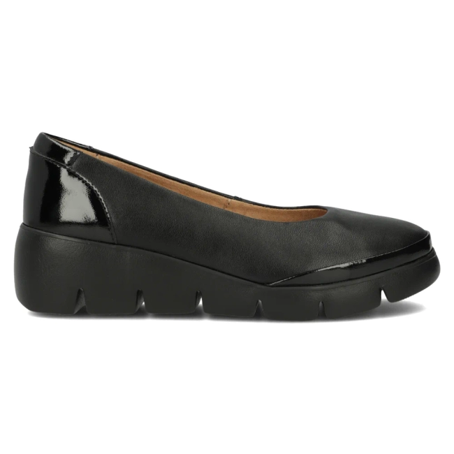 Leather shoes DP6162/24 BK black