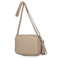 Handbag Toscanio Leather Messenger Bag F77 beige