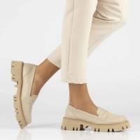 Leather shoes Filippo DP6088/24 BE beige