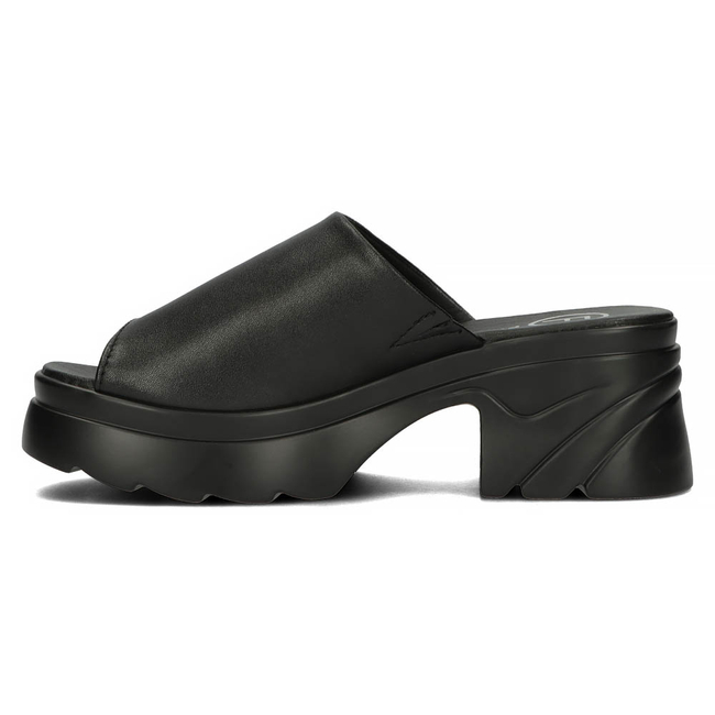 Leather flip-flops Filippo DK4616/23 BK black