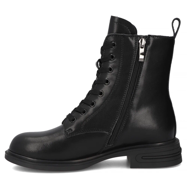 Leather ankle boots Filippo DBT6303/25 BK black