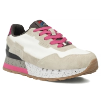 Skórzane sneakersy Filippo DP7927/26 WH FH biało-beżowe