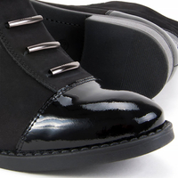 Botki FILIPPO 457S Czarny nubuk + lakier