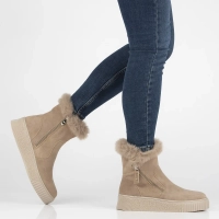 Leather ankle boots DBT6484/24 BE beige