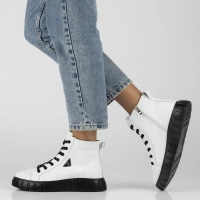 Leather boots Filippo DBT4146/25 WH white