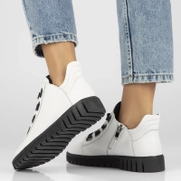 Leather ankle boots Filippo DBT3197/25 WH white