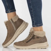 Leather ankle boots Rieker L7701-24 brown