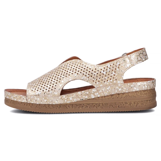 Leather sandals Maciejka L4494-25/00-1 gold