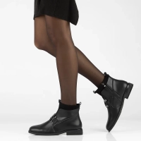 Leather ankle boots FilippoDBT4762/23 BK black