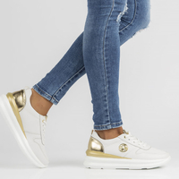 Skórzane sneakersy Filippo DP3505/22 WH białe