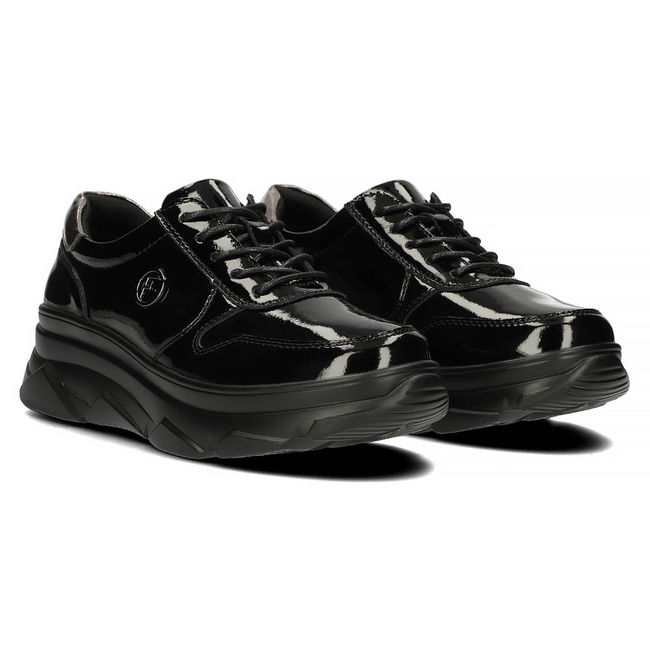 Skórzane Sneakersy Filippo DP2138/22 BK L czarne