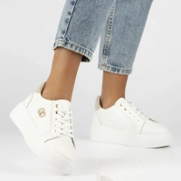 Leather sneakers Filippo DP6721/25 WH white