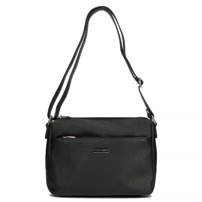 Handbag Toscanio Leather Messenger Bag A59 black