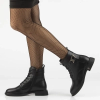 Leather ankle boots Filippo DBT7373/25 BK black