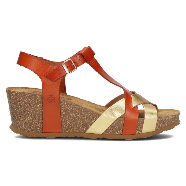 Leather sandals Yokono MORA-011 FLASH red