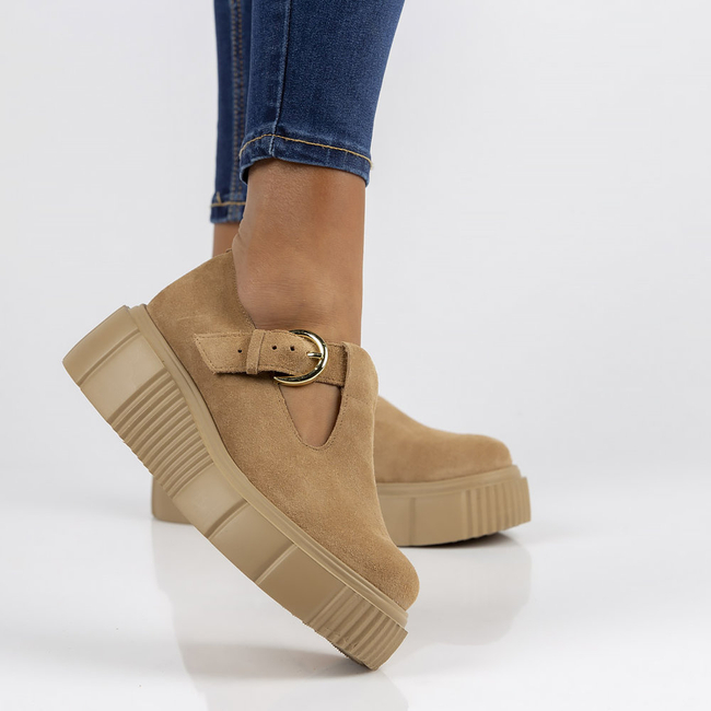 Leather shoes Filippo 20102 Camel