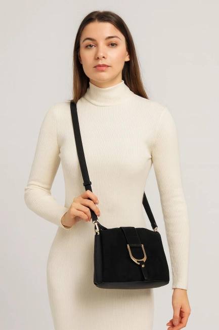 Black shoulderbag luna clip