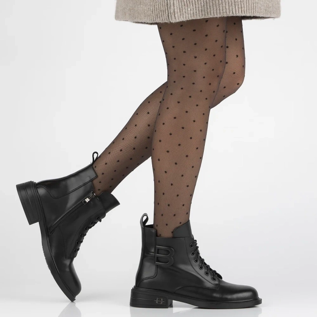 Leather ankle boots Filippo DBT6320/24 BK black