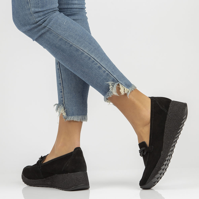 Leather shoes Filippo DP3632/22BK black