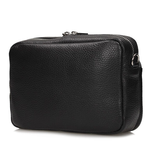 Handbag Toscanio Leather Messenger Bag E5 black