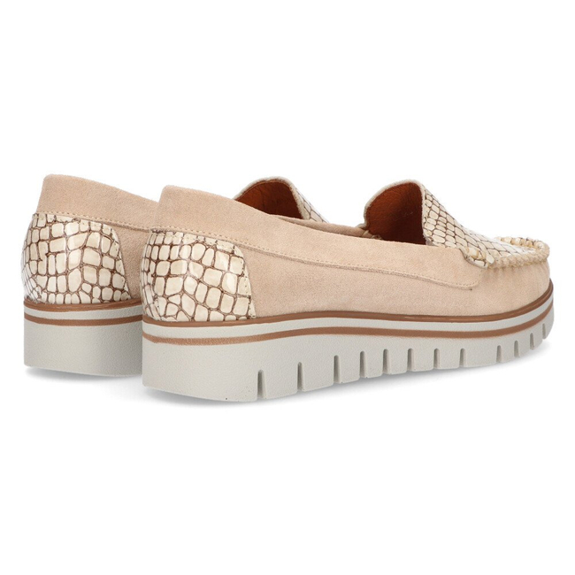 Leather loafers Filippo 10118 beige