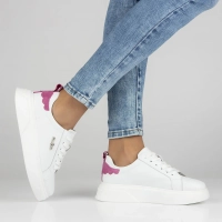 Leather Sneakers Filippo DP4580/24 WH white