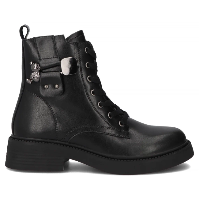 Leather ankle boots Filippo DBT7151/25 BK black