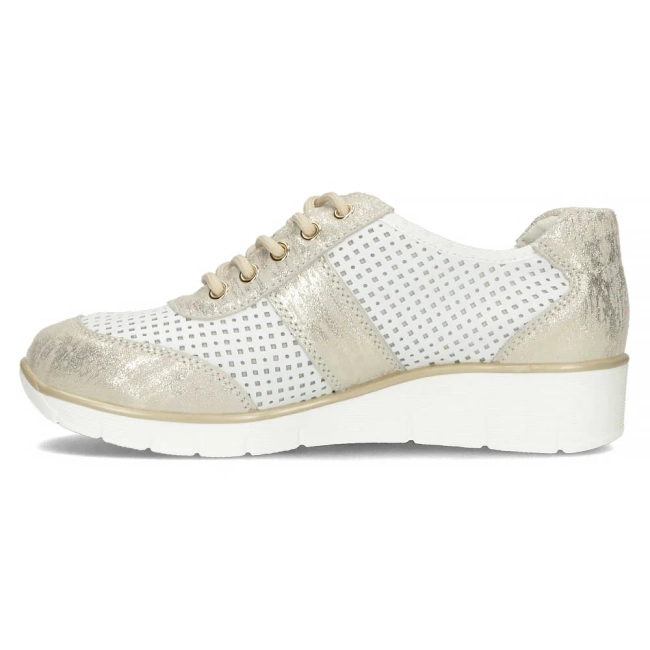 Leather shoes Filippo DP028/24 WH GO white gold