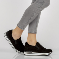 Skórzane sneakersy Filippo DP1512/21 Bk czarne