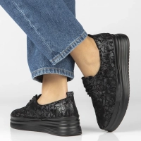 Leather shoes Filippo DP7960/26 BK FL black