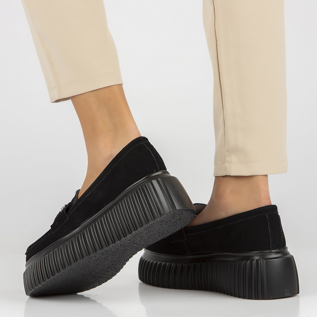 Leather shoes Filippo DP4450/23 BK black