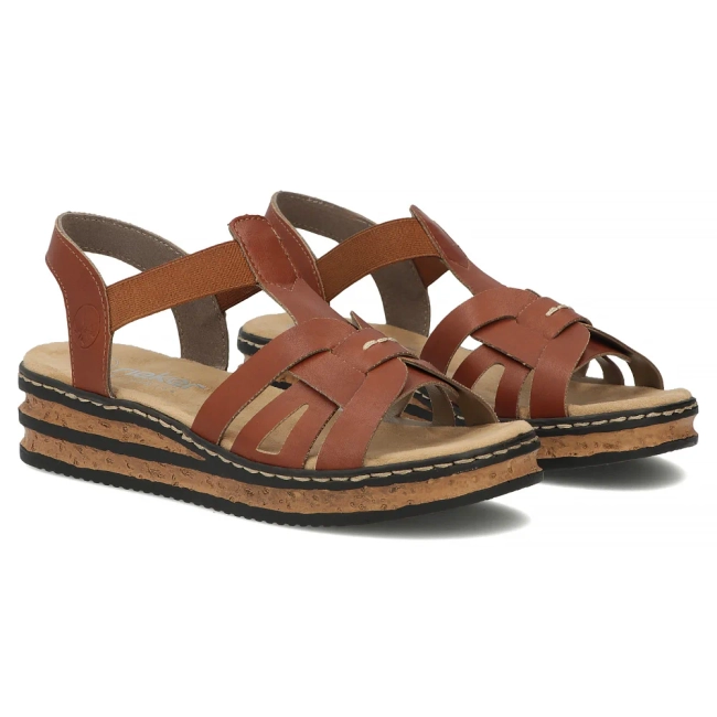 Sandals Rieker 62918-22 brown